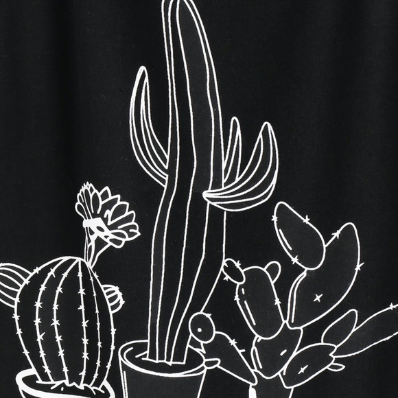 SHEIN - botanical print polyester halter crop top - Picture 2 of 3